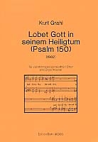 Lobet Gott in seinem Heiligtum fr gem Chor und Orgel (Klavier)