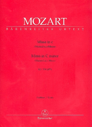 Missa c-Moll KV139 fr Soli (SATB), Chor und Orchester Partitur