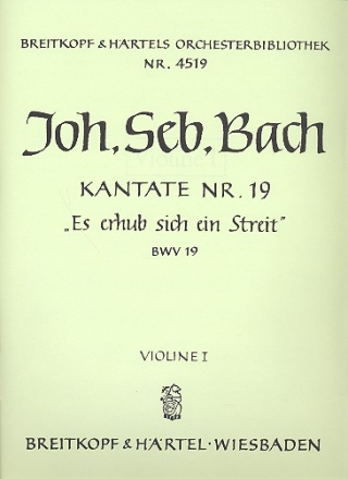 Es erhub sich ein Streit Kantate Nr.19 BWV19 Violine 1