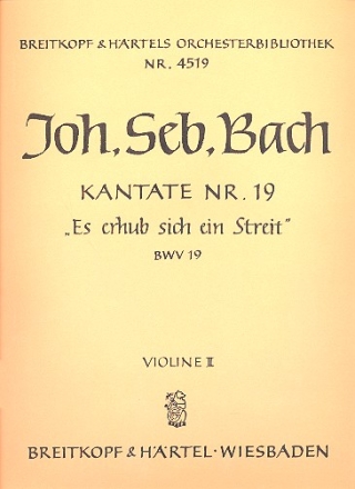 Es erhub sich ein Streit Kantate Nr.19 BWV19 Violine 2