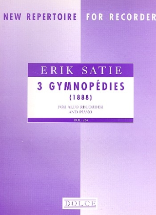 3 Gymnopedies for alto recorder and piano