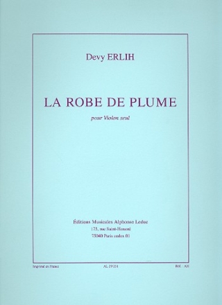 LA ROBE DE PLUME pour violon seul