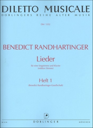 LIEDER BAND 1 FUER MITTLERE SINGSTIMME UND KLAVIER