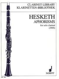 Aphorisms for solo clarinet