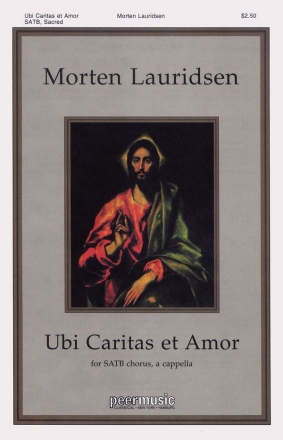 Ubi Caritas et Amor for mixed chorus a cappella (with piano for rehearsal only) score