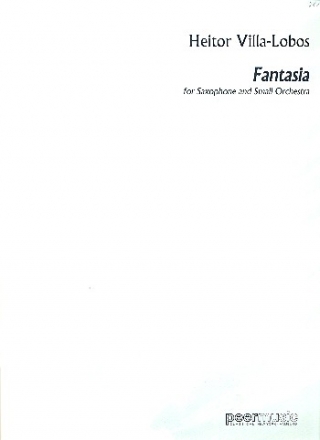 Fantasia  fr Saxophon in B, 3 Hrner und Streicher Partitur