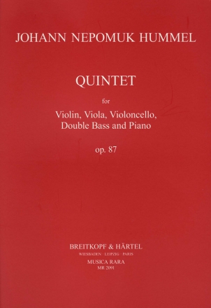 Quintett Es-Dur op.87 fr Violine, Viola, Violoncello, Kontraba und Klavier