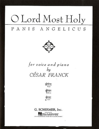 Panis angelicus for low voice and piano (F major)