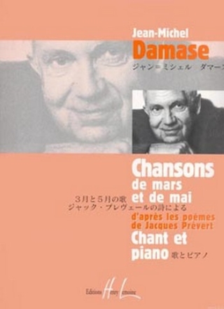 CHANSONS DE MARS ET DE MAI POUR CHANT ET PIANO PREVERT, JACQUES, POEMES