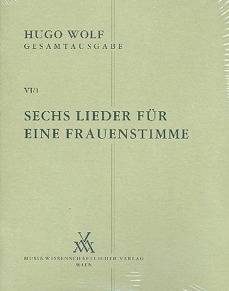 6 Lieder fr eine Frauenstimme und Klavier