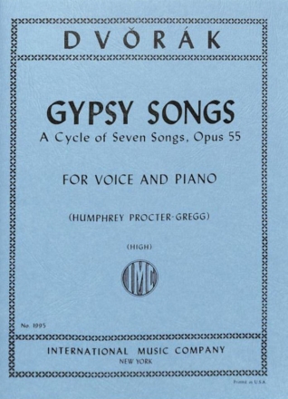 Gypsy Songs op.55 - A cycle of 7 songs for high voice and piano