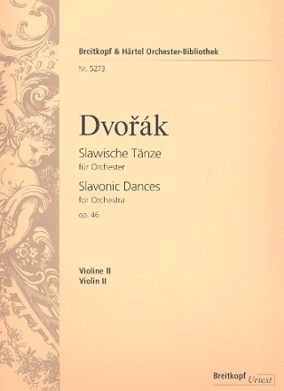 Slawische Tnze op.46 fr Orchester Violine 2