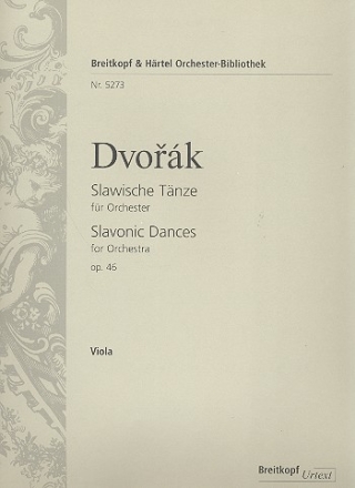 Slawische Tnze op.46 fr Orchester Viola