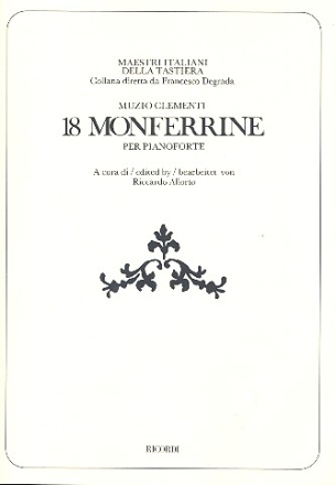 18 Monferrine fr Klavier