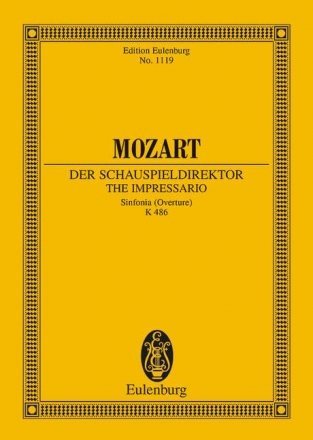 Der Schauspieldirektor Sinfonia (Overture) KV486 fr Orchester Studienpartitur