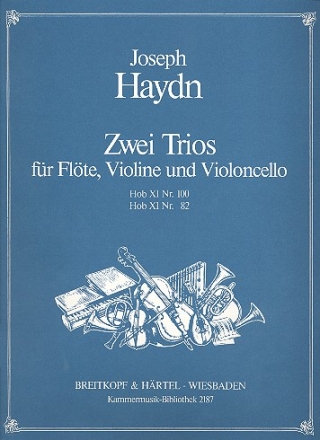 2 Trios fr Flte, Violine und Violoncello Partitur und Stimmen