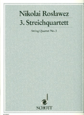 3. Streichquartett fr Streichquartett Partitur und Stimmen