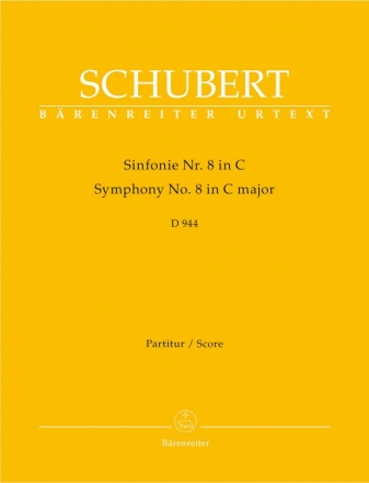 Sinfonie C-Dur Nr.8 D944 fr Orchester Partitur