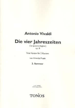 Sommer aus Die vier Jahreszeiten op.8,2 fr 2 Klaviere