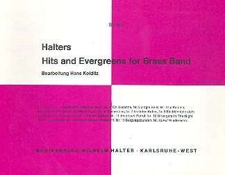 Halters Hits and Evergreens Band 1 fr Blasorchester Bariton in C