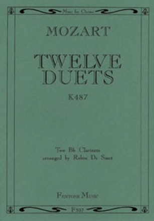 12 Duets KV487 for two clarinets score