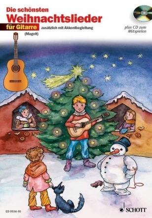 Die schnsten Weihnachtslieder (+CD) fr 1-2 Gitarren (mit Text)