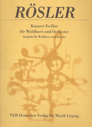 Konzert Es-Dur fr Waldhorn in Es und Orchester fr Waldhorn und Klavier