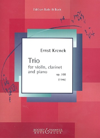 Trio op.108 for violin, clarinet and piano