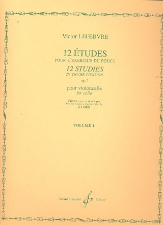 12 tudes op.2 vol.1 pour violoncello