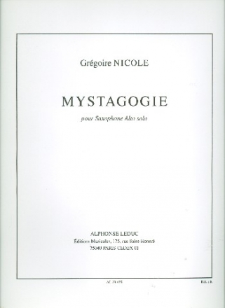 MYSTAGOGIE POUR SAXOPHONE ALTO SOLO