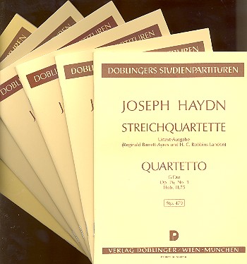 Streichquartette op.76,1-6 6 Studienpartituren 