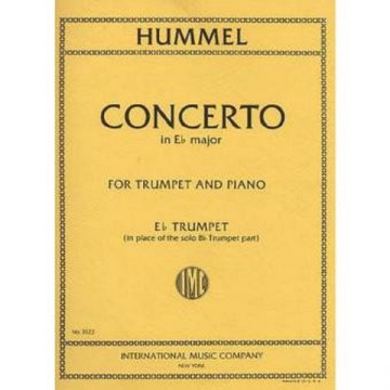 Concerto E flat major for trumpet B flat and piano trumpet in E flat (for replacement)