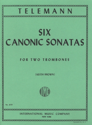 6 canonic Sonatas 2 trombones 2 parts