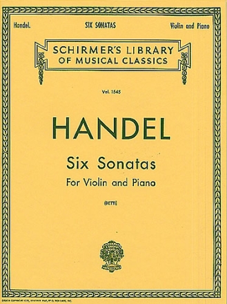 6 Sonatas for violin and piano