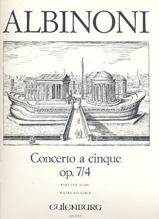 Concerto a cinque G-Dur op.7,4 fr Streichorchester Partitur