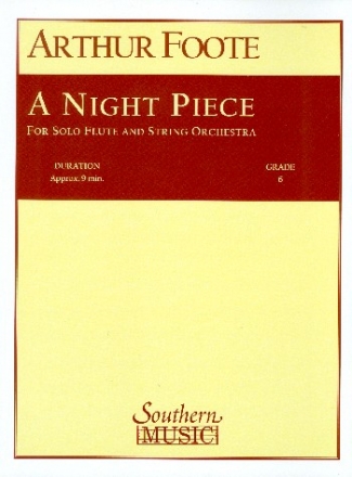 A Night Piece for flute and string orchestra score and parts