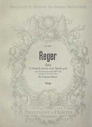 O Mensch bewein dein Snde gro - Aria nach BWV622 fr Streichorchester Viola