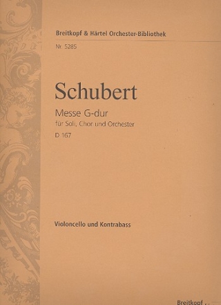 Messe G-Dur Nr.2 D167 fr Chor und Orchester Violoncello / Kontrabass