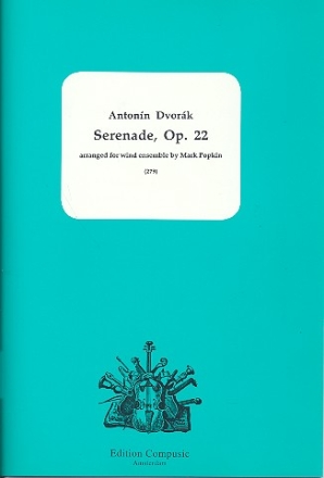 Serenade op.22 for wind sensmble (2 Flte, 2 Oboen, 2 Klarinetten, 2 Hrner, 2 Fagotte, Kontrafagott), score and parts