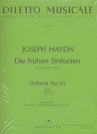 Sinfonie es-dur nr.43 hob.i:43 fr Orchester Stimmenset (harmonie und 4-3-2-2-1)