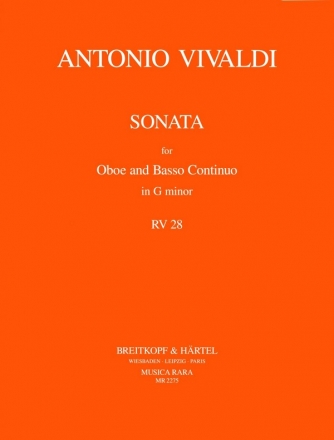 Sonata g minor RV28 for oboe and bc