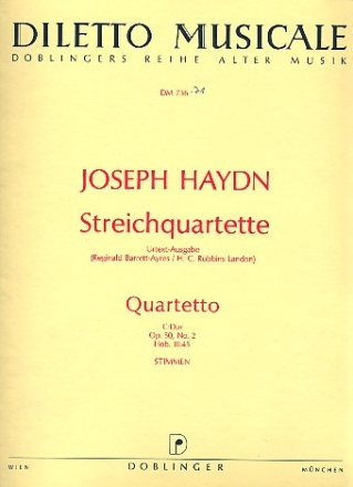 Streichquartett C-Dur op.50,2 Hob.III:45 Stimmen