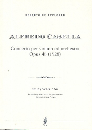 Konzert a-Moll op.48 fr Violine und Orchester Studienpartitur (1928)