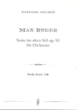 Suite im alten Stil op.93 fr Orchester Studienpartitur