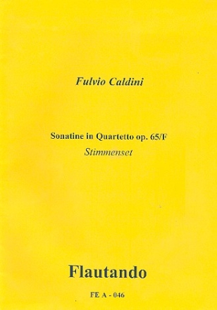 Sonatina in Quartetto op.65/F fr 4 Blockflten Partitur und Stimmen