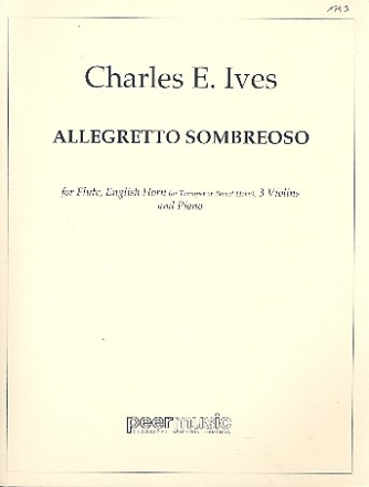 Allegretto sombreoso for flute, english horn, 3 violins and piano parts