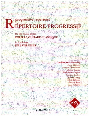 Repertoire progressif vol.5 pour guitare