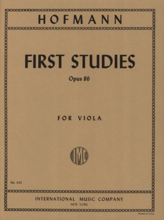 First studies op.86 for viola