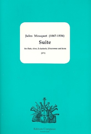 Suite for flute, oboe, 2 clarinets, 2 bassoons and horn score and parts