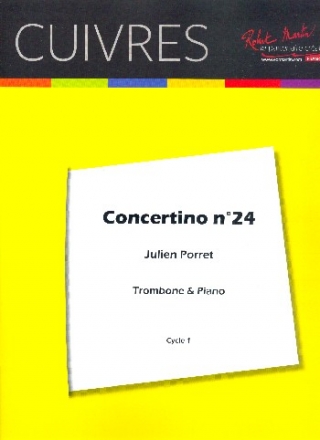 Concertino no.24 pour trombone en ut et piano